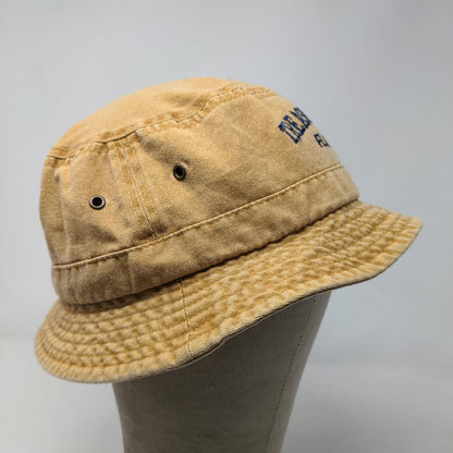 Unbranded Women's Bucket Hat Tan Embroidered Treasure Island Florida Logo