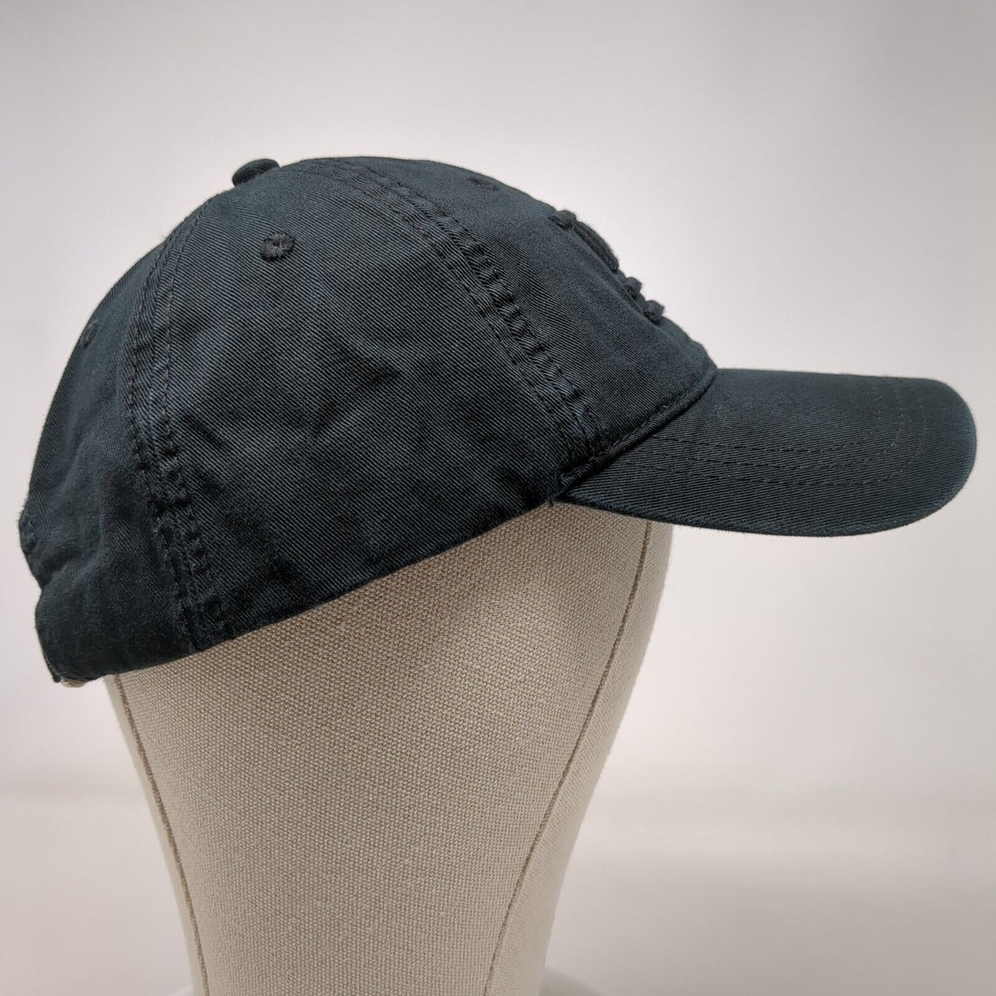 77 USA Flag Slideback Hat Black OSFA Patriotic American Eagle Outfitters Cotton