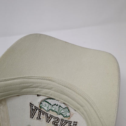 Alaska The Last Frontier Slideback Hat Tan One Size Embroidered 6 Panel