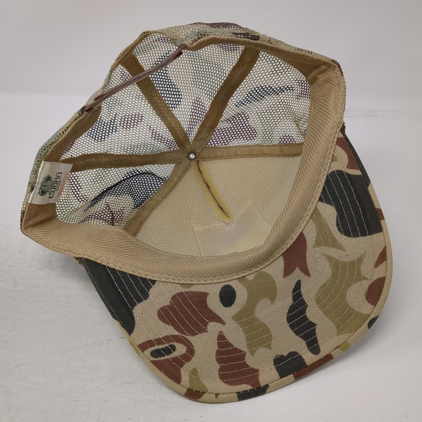 Cobra Caps Trucker Hat Beige One Size Michelob Beer Patch Camo Snapback Mesh Hat