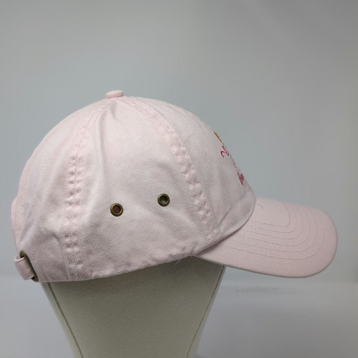 Baseball Cap Pink One Size Embroidered Bermuda Flip Flops Hat Slideback Cotton