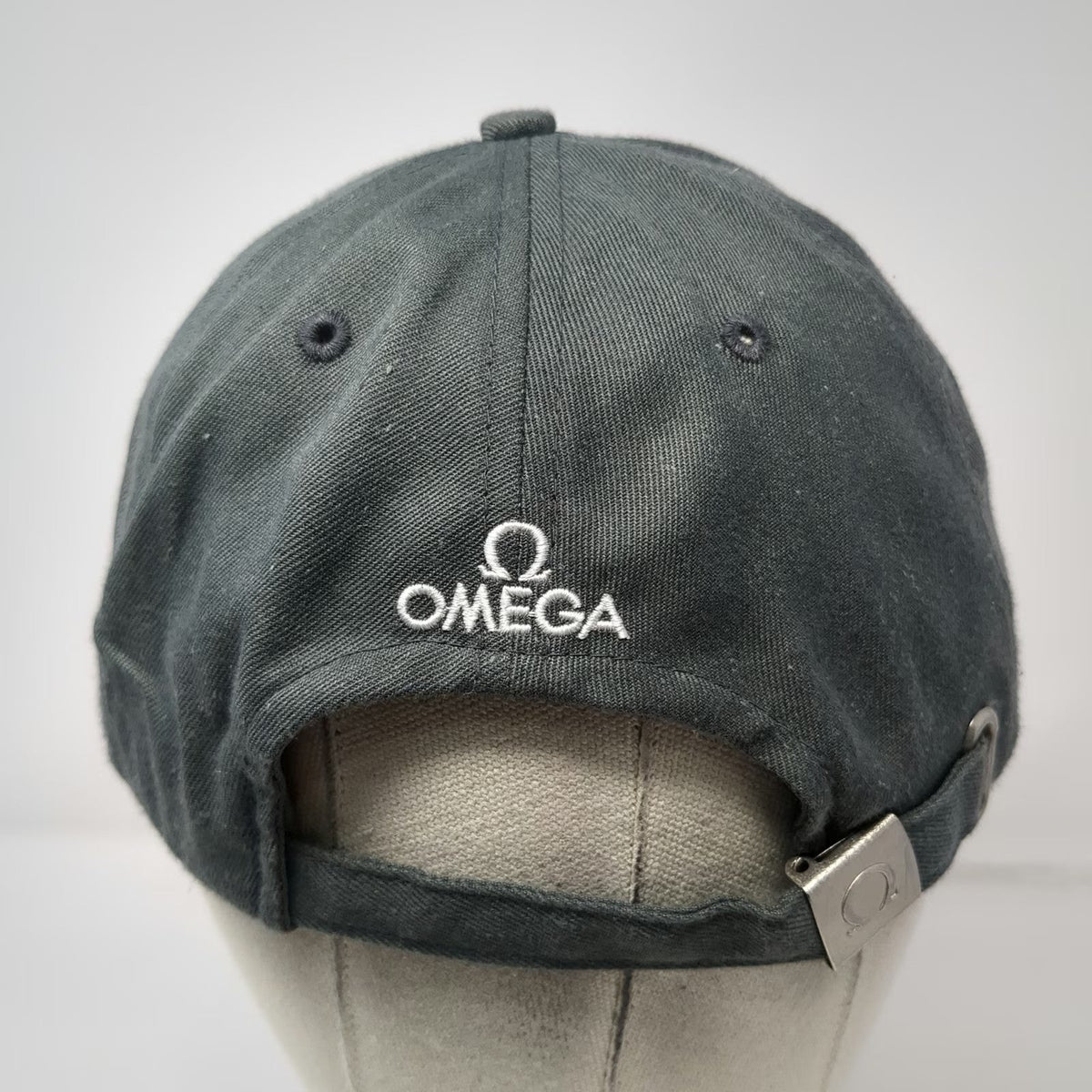 Omega Baseball Cap Gray One Size Olympics Official Timekeeper Logo Slideback Hat