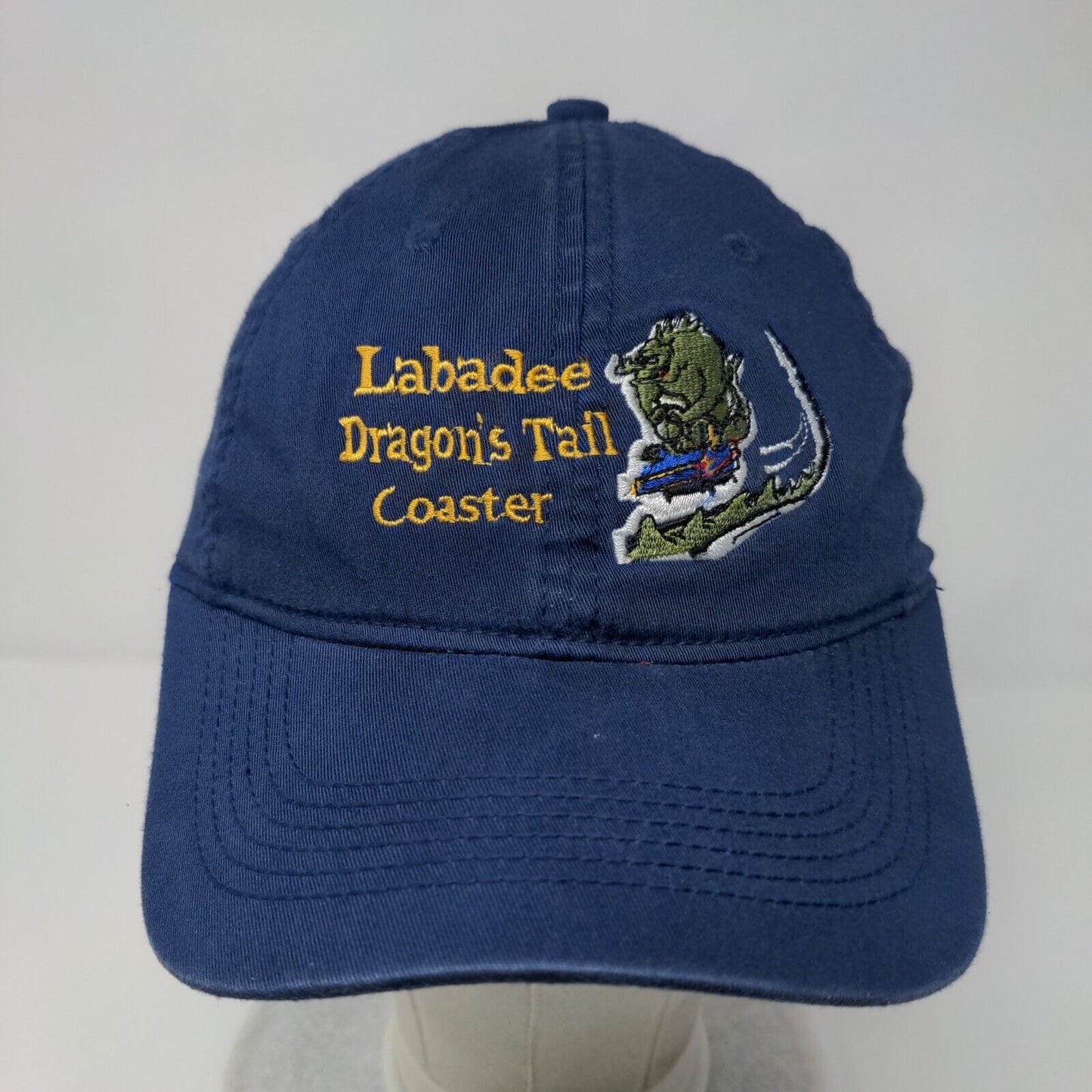 Labadee Dragon's Tail Coaster Fitted Hat Blue S/M Embroidered 6 Panel Cameo
