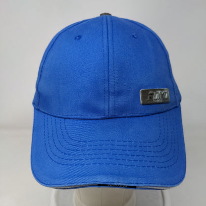 Roiko Slideback Hat Blue One Size Adjustable Emblem Vented Holes 6 Panel