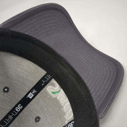 New Era Baseball Cap Gray L Sysco Idaho Mesh Back Stretch Fit 39THIRTY Hat