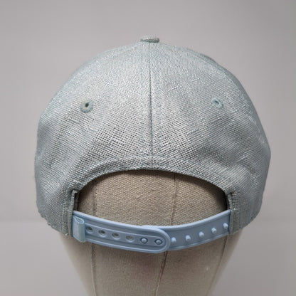 Bex Snapback Hat Blue One Size Adjustable Embroidered Vented Holes 6 Panel