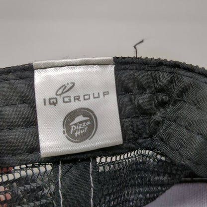 IQ Group Pizza Hut Black One Size Baseball Cap Hat Mesh Strapback Patch Stitch