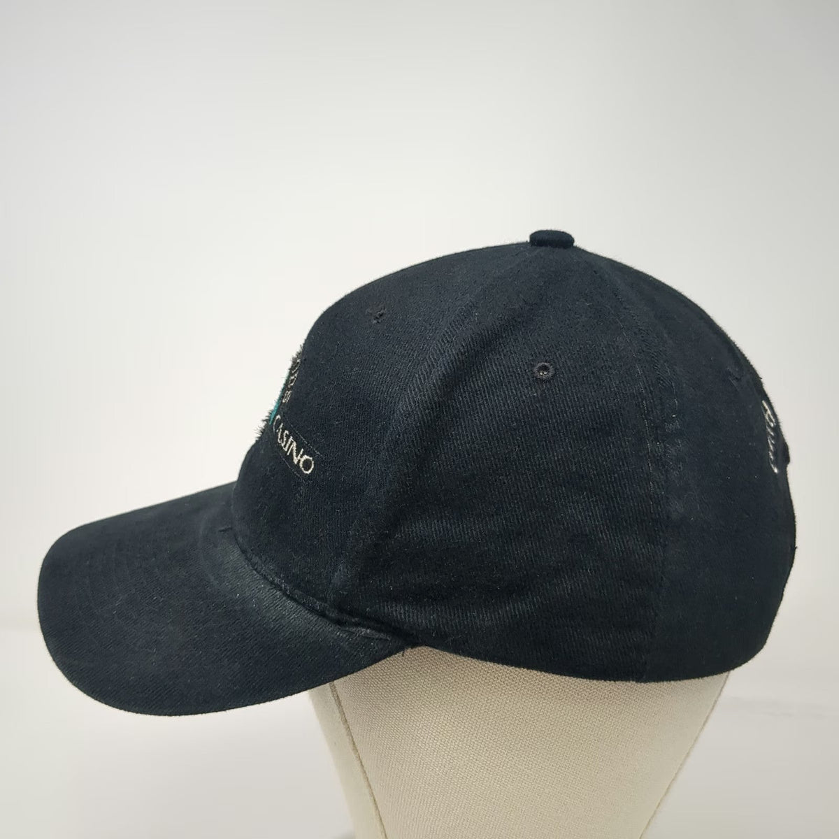 Foxwoods Resort Casino Baseball Cap Black One Size Catch The Spirit Graphic Hat