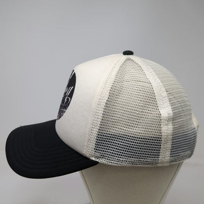 Oakley Trucker Hat White Black One Size Mesh Back Snapback Logo Graphic Hat