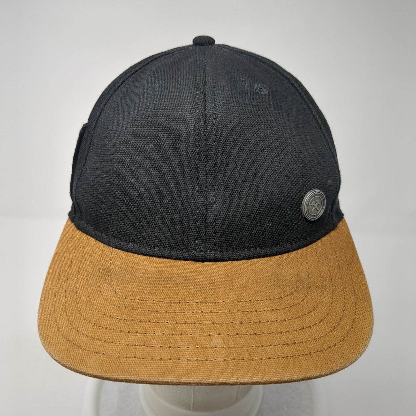 George Strapback Baseball Cap Black One Size Adjustable Colorblock Blank