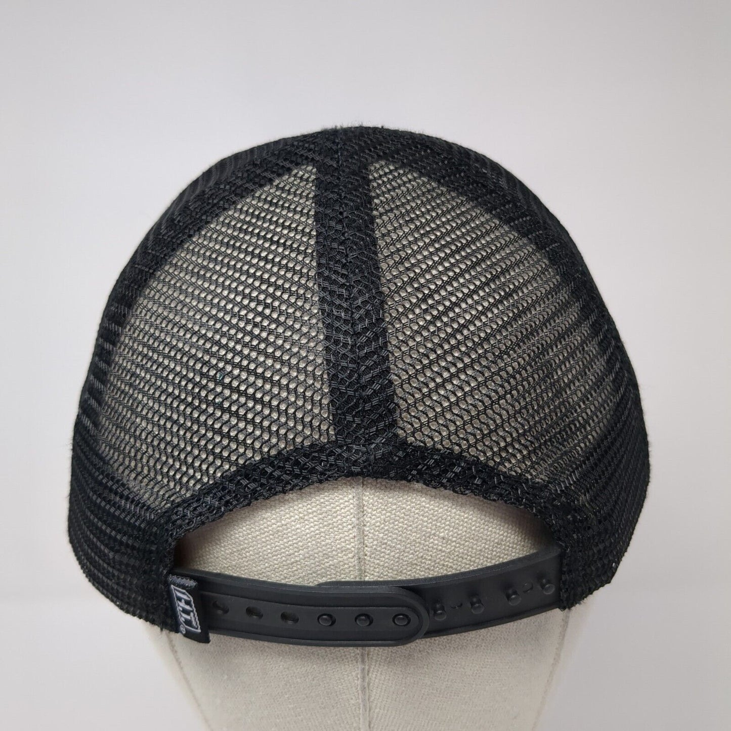 Camo American Flag Snapback Trucker Hat Black One Size Mesh Back