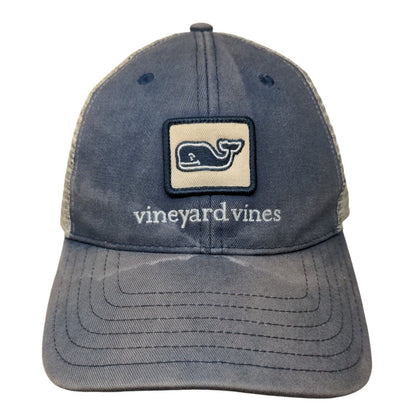 Vineyard Vines Strapback Mesh Back Trucker Hat Blue One Size Colorblock