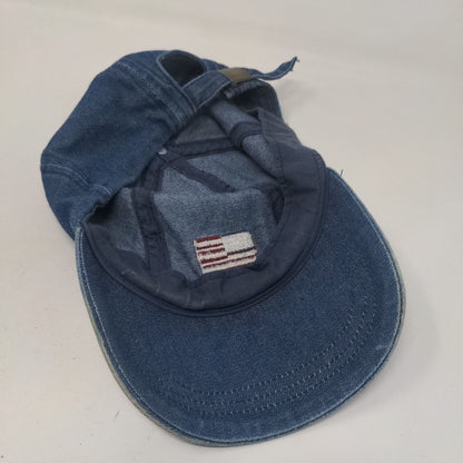 American Flag Slideback Hat Blue One Size Embroidered Adjustable Arlin