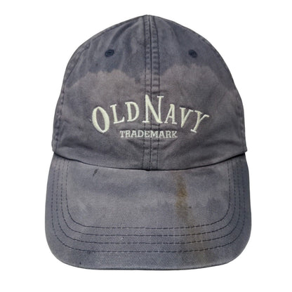 Old Navy Slideback Hat Blue M/L Adjustable Embroidered Vented Holes 6 Panel