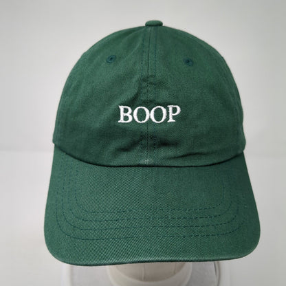 Boop NSBNF Slideback Hat Green One Size Adjustable Yupoong 6 Panel