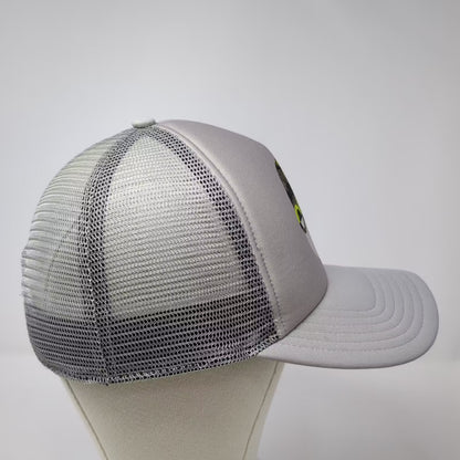 Oakley Gray Trucker Hat One Size Mesh Snapback Camo Graphic Logo Adjustable