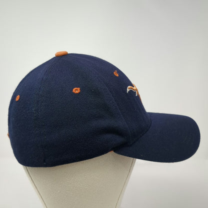 Texas Longhorns NCAA Zephyr Cap Blue L Stretch Fit Embroidered Hat Orange Brim