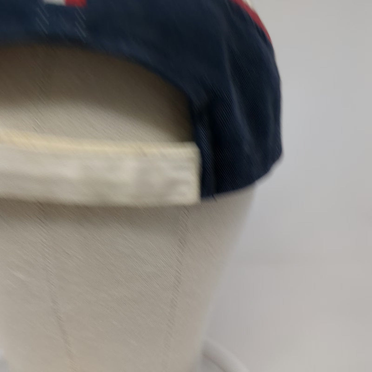 Tommy Hilfiger Baseball Cap White Blue Red One Size Colorblock Embroidered Hat