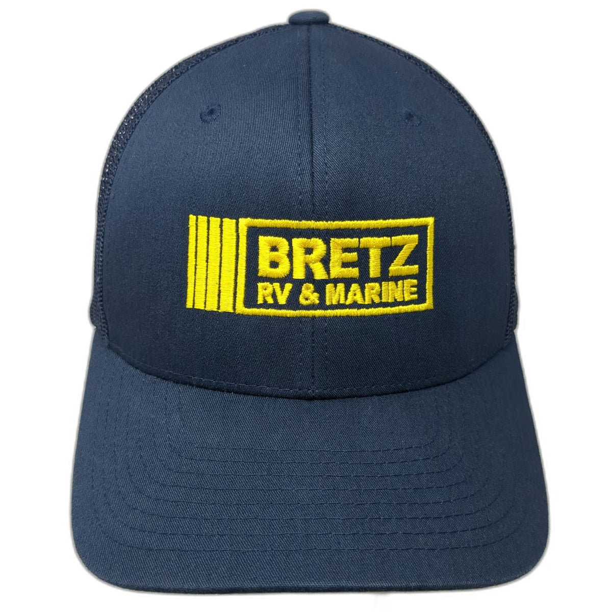 Yupoong Classics Trucker Hat Blue One Size Bretz RV & Marine Mesh Snapback