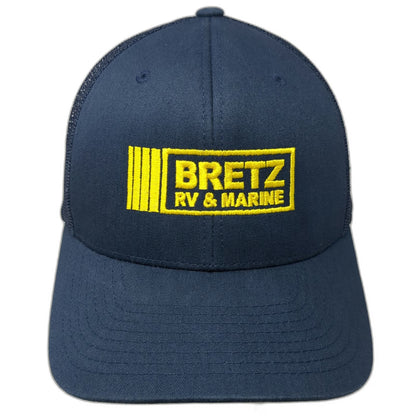 Yupoong Classics Trucker Hat Blue One Size Bretz RV & Marine Mesh Snapback