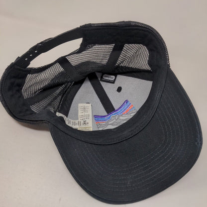 Patagonia Line Logo Ridge LoPro Snapback Mesh Back Trucker Hat Black All