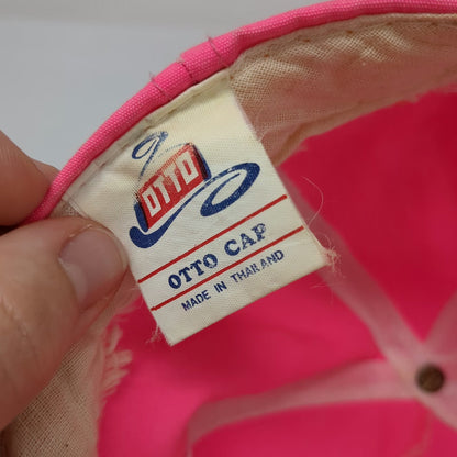Otto Cap NFL Buffalo Bills Dallas Cowboys Super Bowl Pink 5 Panel Hat Vintage