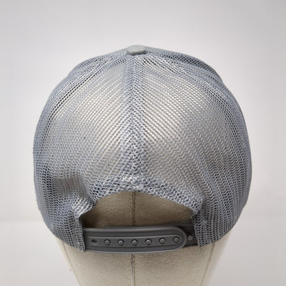 Lactalis Snapback Trucker Hat Gray One Size Adjustable Mesh Back Port Authority