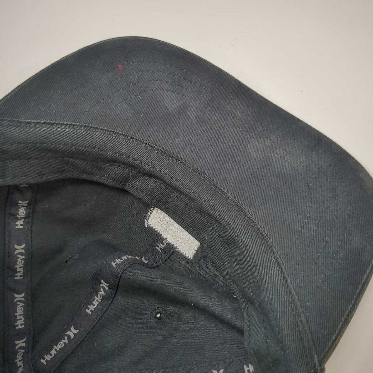 Hurley Baseball Cap Black One Size Adjustable Slideback Cotton Patch Logo Hat