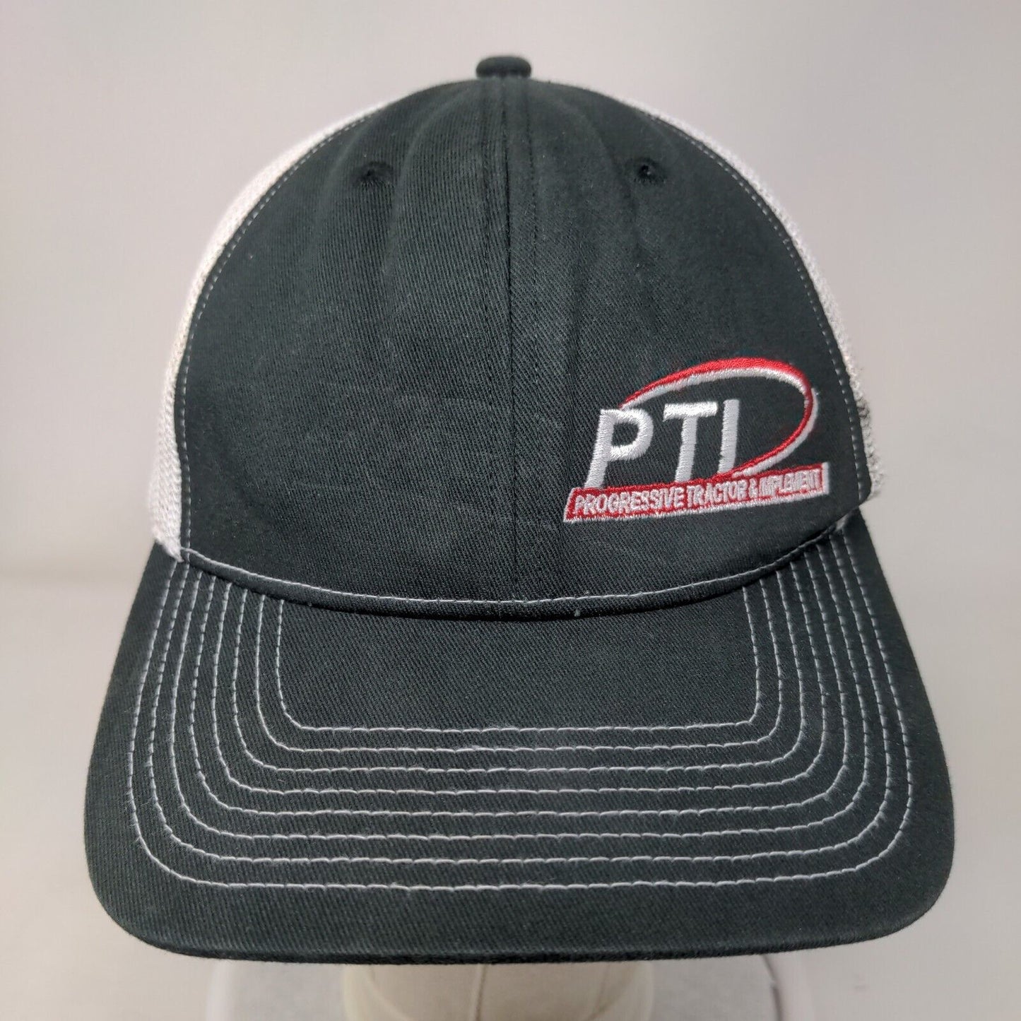 PTI Progressive Tractor Implement Snapback Mesh Back Trucker Hat Black One Size