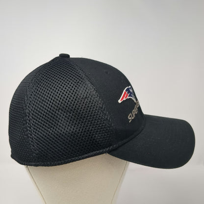 New Era New England Patriots NFL Black OSFM Cap Super Bowl LI Mesh 39THIRTY HTX