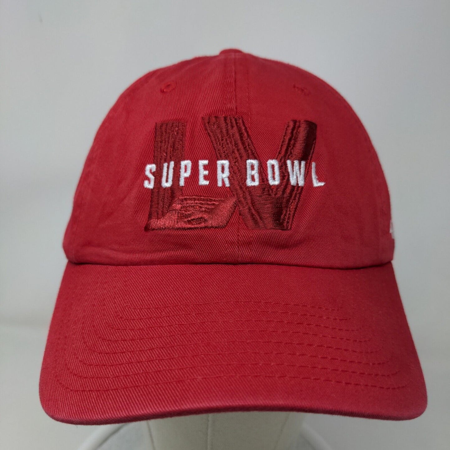 '47 Men's Slideback Hat Red Size OSFA Embroidered Super Bowl LV Logo