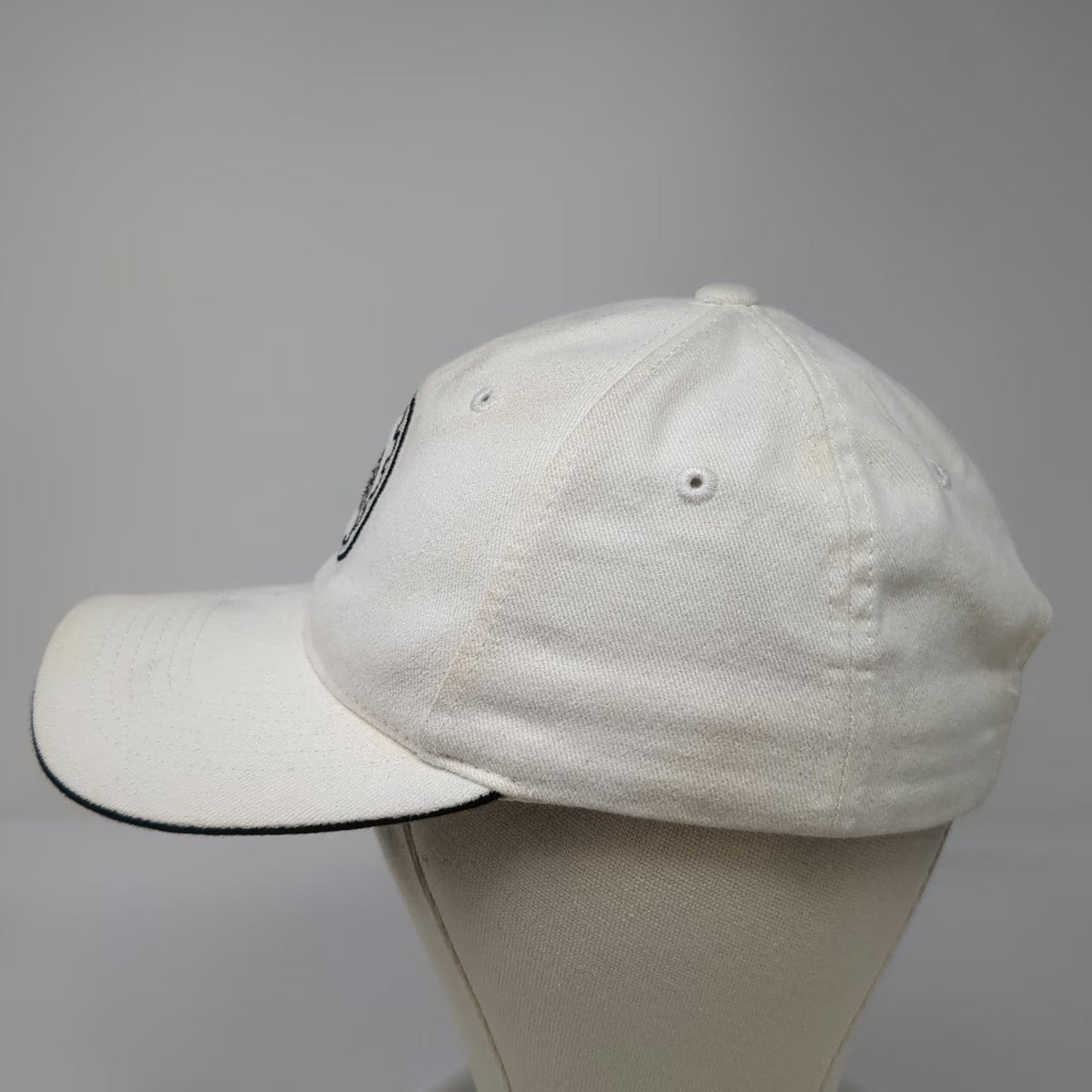 Sportsman Baseball Cap White One Size Strapback Mole Gear Cotton Hat Adjustable
