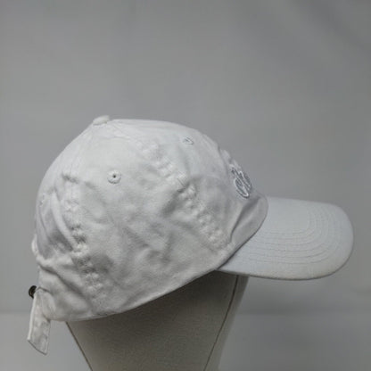 Cherish Slideback Hat White OSFA Adjustable Embroidered Vent Holes