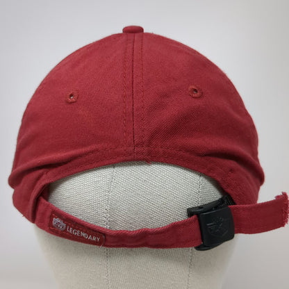 Legendary Baseball Cap Red One Size Timber Stone Golf Course Hat Slideback