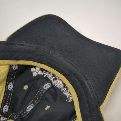 C.A.P. Brand Baseball Cap Beige Black One Size Embroidered Logo Strapback hat