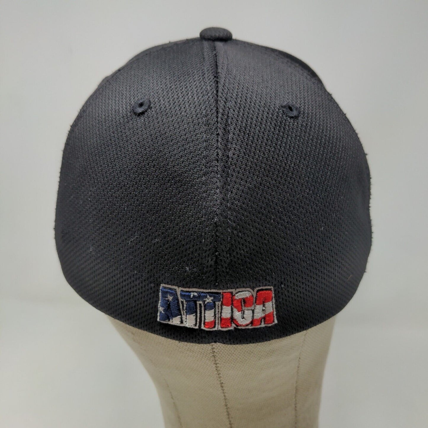 Zephyr Men's Fitted Hat Black Size Small Embroidered Attica Logo Patriotic