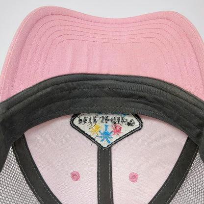 Legacy Trucker Hat Pink One Size Pete Smith's Surf Shop Mesh Patch Palm Trees