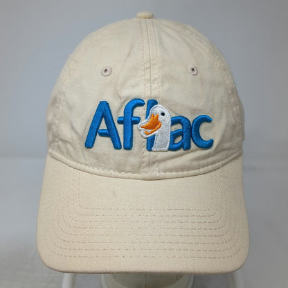The Game Aflac Duck Logo Mascot Beige Baseball Cap One Size Hat Cotton Slideback