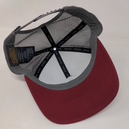 Hurley Patch Snapback Mesh Back Trucker Hat Multi One Size Colorblock