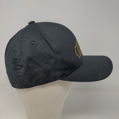 Bacio Men's Fitted Hat Black Size L/XL Embroidered Logo Cotton Blend