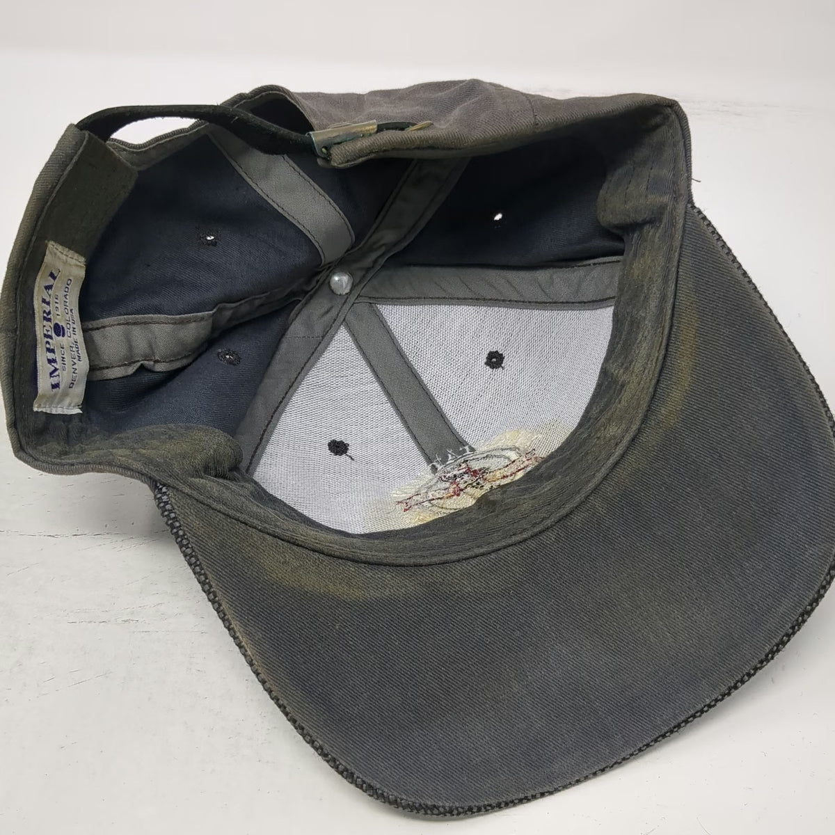 Imperial Baseball Cap Gray One Size Plantation Country Club Golf Hat Strapback