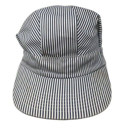 AJM International Snapback Blue One Size Hickory Stripe Railroad Engineer Hat
