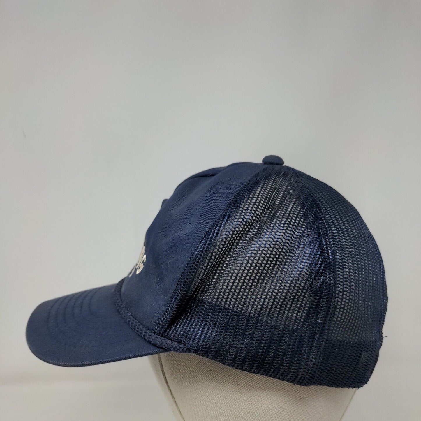 Hall Plumbing Snapback Mesh Back Rope Trucker Hat Blue OSFA Embroidered
