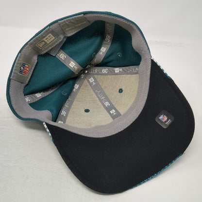Philadelphia Eagles NFL New Era Green M Cap Stretch Fit Pattern 39THIRTY Hat