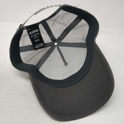 KÜHL Trucker Hat Gray One Size Mesh Back Snapback Mountain Shield Logo Patch