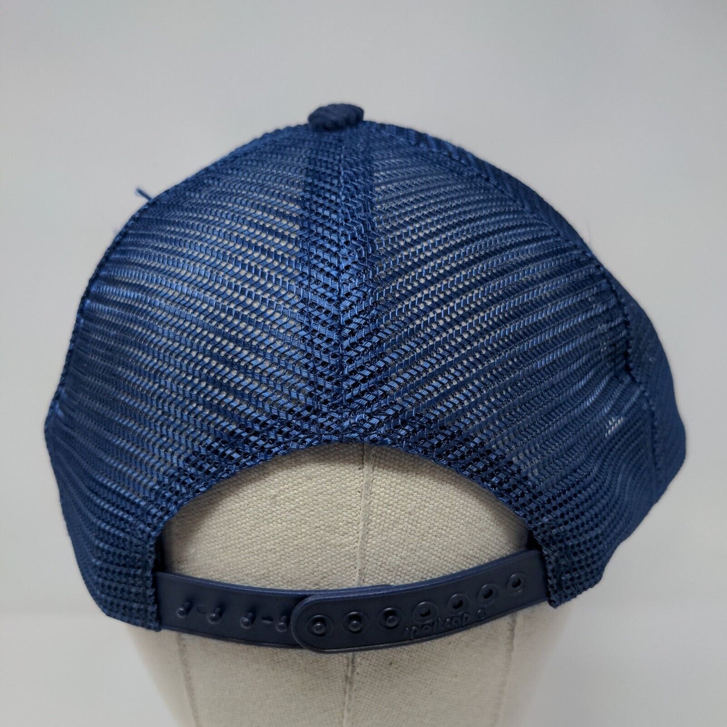 The Chicago Connection The Better Pizza Trucker Hat Blue OSFA Corduroy Mesh Back