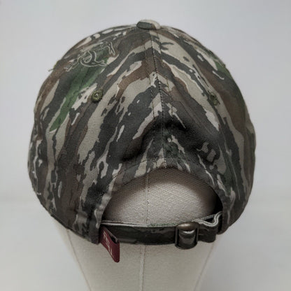 Top of the World Mens Slideback Hat Green Camo Embroidered Antler Logo Polyester