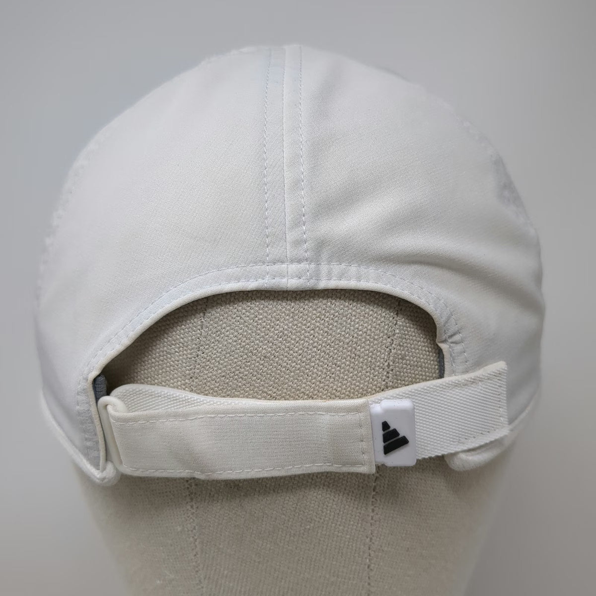 Adidas Baseball Cap White One Size Strapback Climacool Mesh Vented Sports Hat