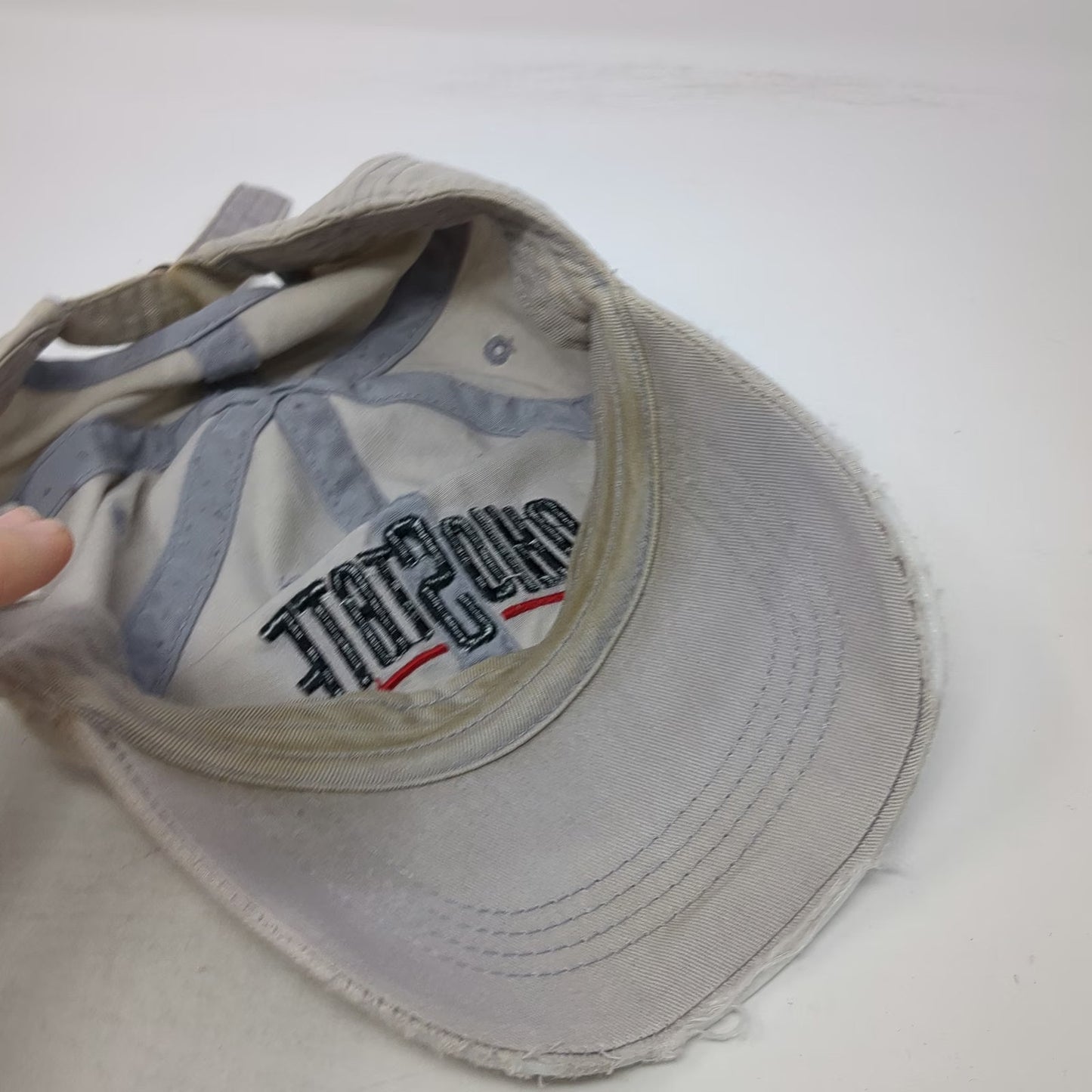 Ohio State Buckeyes NCAA Top of the World Gray OSFM Cap Distressed Curved Bill