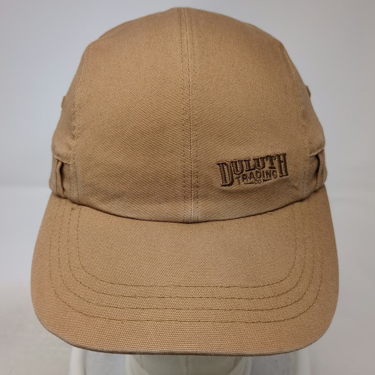 Duluth Trading Co Baseball Cap Brown L Cotton Stretch Slideback 5 Panel Hat